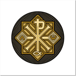 Monogram of Jesus Christ - Chrismon Posters and Art